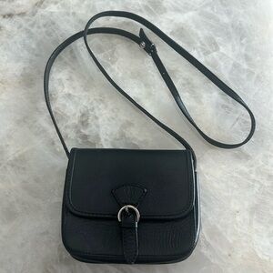 Black Italian Leather Purse